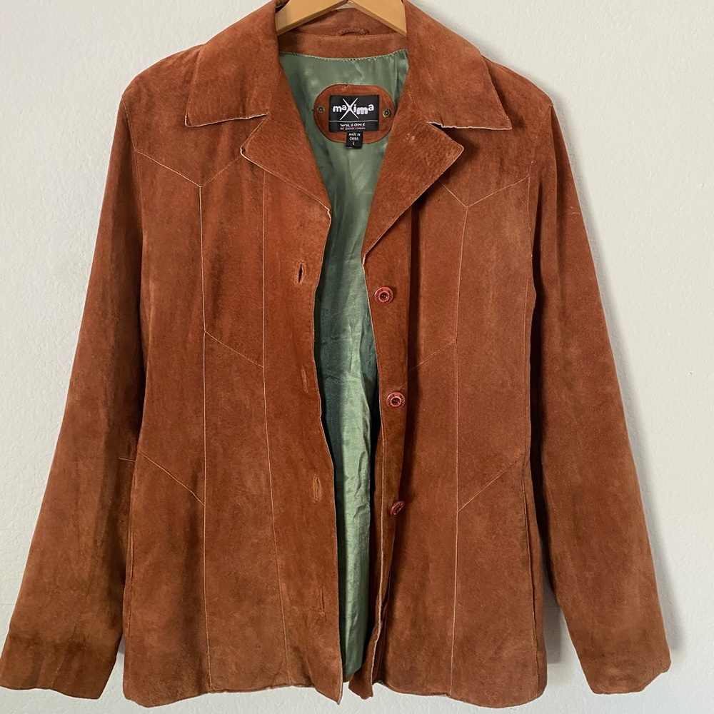Vintage Wilsons Maxima Women's Rust Suede Jacket